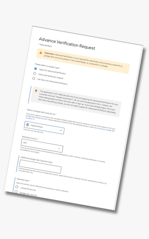 Locksmith Advanced Verification Help